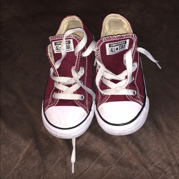 burgundy ladies converse